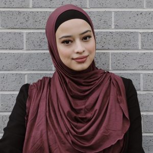 Maroon Instant Modal Jersey Hijab