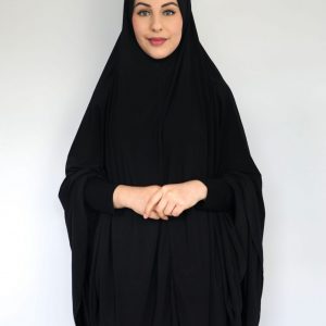 Shop Non Sleeved Jilbab Black Online