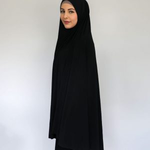 Shop Non Sleeved Jilbab Black Online