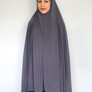 Shop Non Sleeved Jilbab Dark Grey Online