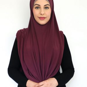 Shop Non Sleeved Jilbab Light Plum Online