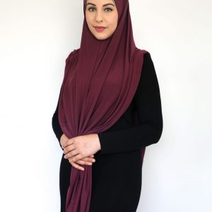 Shop Non Sleeved Jilbab Light Plum Online