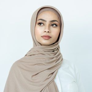 Shop Shimmer Ribbed Jersey - Warm Ivory Hijabs & Shawls Online | Modesty Hut