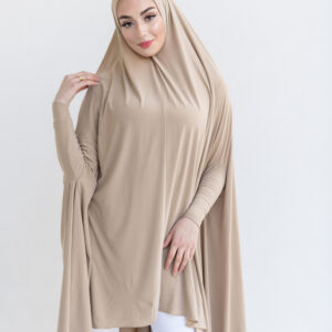Shop Sleeved Jilbab Beige Online